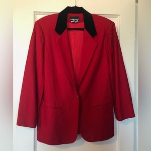 Vintage Red Blazer by Sag Harbor